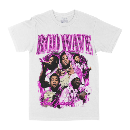 Rod Wave & Friends White Graphic Tee